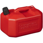 Bidon d'essence 10l plastique rouge homologu� onu (mod�le bas)