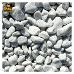Big bag express - big bag de 1m� ( + / - 1, 5t ? 20m�) galet de marbre blanc de carrare � 25 / 40 mm ...