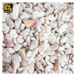 Big bag express - big bag de 0, 75m� ( + / - 1000kg) galet de marbre rose du portugal (blanc et blanc ...