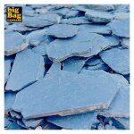 Big bag express - pack 100kg paillage minral paillettes ardoise noire  30 / 80 mm (4 sacs x 25kg) - ...