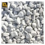 Big bag express - pack 200kg galet de marbre blanc de carrare  15 / 25 mm (8 sacs x 25kg) - livraison ...