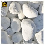 Big bag express - pack 200kg galet de marbre blanc de carrare  60 / 100 mm (8 sacs x 25kg) - livraison ...
