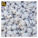 Big bag express - pack 2m gravillon calcaire super blanc  6 / 14 mm (4 x sac de 25kg + / - 100kg ) ...