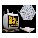 Big bag express - pack gravier calcaire super blanc + gotextile = 1 big bag de gravier  6 / 14 mm (? ...