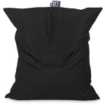 Big pouf similicuir indoor noir happers