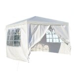 Bigb - barnum - tonnelle 3x3m avec panneaux amovibles - blanc