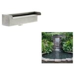 Bigb - chute d'eau en acier inoxydable avec cascade de 45 cm