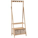 Bigbuy - meuble d'entrée avec porte - manteau et étagères natu, 175 cm Bigbuy - meuble d'entrée avec porte - manteau et étagères natu, 175 cm