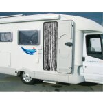 Bigbuy - rideau chenille pour porte camping - car incasa coloris - gris et blanc, dimension (cm) - 100 ...