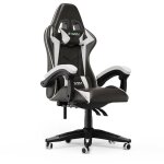 Bigzzia - fauteuil de bureau - chaise gaming - siège de bureau réglable gaming racing - avec coussin ... Bigzzia - fauteuil de bureau - chaise gaming - siège de bureau réglable gaming racing - avec coussin ...