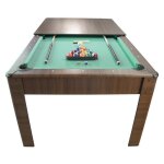 Billard américain ambiance 7ft - 226, 5 x 126, 5 x 80 cm avec accessoires et plateau dînatoire - couleur ... Billard américain ambiance 7ft - 226, 5 x 126, 5 x 80 cm avec accessoires et plateau dînatoire - couleur ...