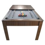 Billard américain ambiance 7ft - 226, 5 x 126, 5 x 80 cm avec accessoires et plateau dînatoire - couleur ... Billard américain ambiance 7ft - 226, 5 x 126, 5 x 80 cm avec accessoires et plateau dînatoire - couleur ...
