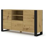 Buffet cm 158 x 40 x 84h mondi couleur chne rustique - bim supplies