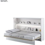 Bim furniture - lenart lit escamotable bed concept 05 120x200 horizontal blanc briliant