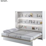 Bim furniture - lenart lit escamotable bed concept 14 160x200 horizontal blanc briliant