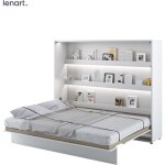Bim furniture - lenart lit escamotable bed concept 14 160x200 horizontal blanc mat