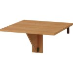 Table de cuisine pliante homi mini cm 70x18 - 70x75h chne fonc