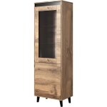 Bim furniture - vitrine nord ch�ne wotan + anthracite