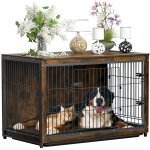 Bingo paw - cage pour chien intérieur en bois industrielle grande taille cage chien chats lapins meuble ... Bingo paw - cage pour chien intérieur en bois industrielle grande taille cage chien chats lapins meuble ...