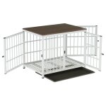 Bingo paw - cage chien interieur grande taille caisse pour grand chien maison meuble cages chiens en ...