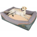 Bingopaw panier chien grande taille l 90x50x28cm lit chien lavable et impermable coussin surround en ...
