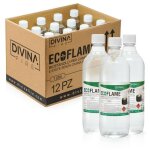Biothanol combustible cologique naturel pour chemines biochemines x12 lt