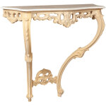 Biscottini - console en bois , finition brute fabriquée en italie Biscottini - console en bois , finition brute fabriquée en italie