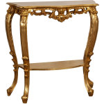 Biscottini - console en finition dorée fabriquée en italie Biscottini - console en finition dorée fabriquée en italie