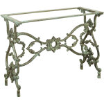 Biscottini - pied de table de jardin structure en fer et fonte massif, idale pour l'intrieur et l'extrieur ...