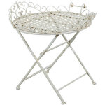 Biscottini - table basse pliante en fer forg, table ronde de jardin, bar et restaurant, table  th ...