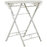 Biscottini - table basse pliante en fer forg, table ronde de jardin, bar et restaurant, table  th ...