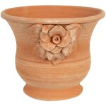 Biscottini - vase casp� en terre cuite 100% made in italy enti�rement fait � la main