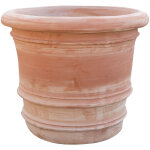 Vase en terre cuite lisse jardinire de jardin faite  la main fabriqu en italie pots de fleurs de balcon ...
