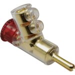 Bkl electronic 0107006 fiche banane m�le, droit � de la broche: 4 mm rouge 1 pc(s)