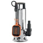 Black&decker - pompe immerge eaux sales 1100w - pompe  eau dbit max 16500 l / h lvation 10. 5m black ...