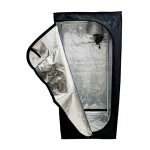 Black silver - bbs eco mylar 70d chambre de culture - 90x90x200 cm - armoire de culture