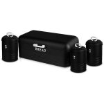 Berlinger haus - black silver ensemble boîte à pain + 3 boîtes de cuisine, rangement, acier inoxydable ... Berlinger haus - black silver ensemble boîte à pain + 3 boîtes de cuisine, rangement, acier inoxydable ...