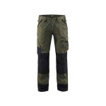 Blaklader - pantalon de travail paysagiste polycoton vert arm�e / noir 52