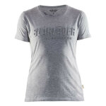 T - shirt femme logo 3d blaklader 3431 - gris clair - m