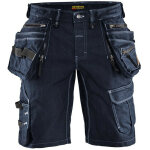 Blaklader - short de travail x1900 artisan stretch 2d 1992 - marine / noir s - fr(40) - se(c46) - standards ...