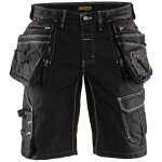 Blaklader - short de travail x1900 artisan stretch 2d 1992 - noir s - fr(40) - se(c46) - standards
