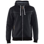 Blaklader - sweat de travail zipp� � capuche doublure thermique 4933 - noir xxl