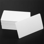 Blanc carton blanc carte de message papier cartes visite mot marque bricolage cadeau environ 100 pcs ...