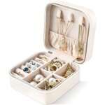 Blanc cass�)boite a bijoux femme fille homme enfant, bo�te � bijoux voyage petite coffret bijoux rangement ...