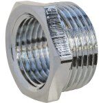 Blanc habitat - raccord laiton : bague rduction laiton nickle 6 pans mle 15 / 21 - femelle 12 / 17 ...