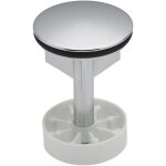 Blanc habitat - clapet  ailettes pour bonde de lavabo d39 chrom - valentin - 00 042800 000 00