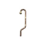 Crosse de sortie compteur gaz cuivre avec embout laiton