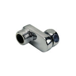Raccord laiton chrome contre coude extra plat excentre 25 - male - ecrou Raccord laiton chrome contre coude extra plat excentre 25 - male - ecrou