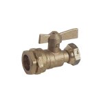 Blanc habitat - robinet d'arrt pour compteur pe 25 mm ecrou tournant 3 / 4' manette papillon