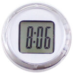 Blanc montre de moto �tanche thermom�tre, auto - adh�sif montage de sortie d'air de voiture affichage ...